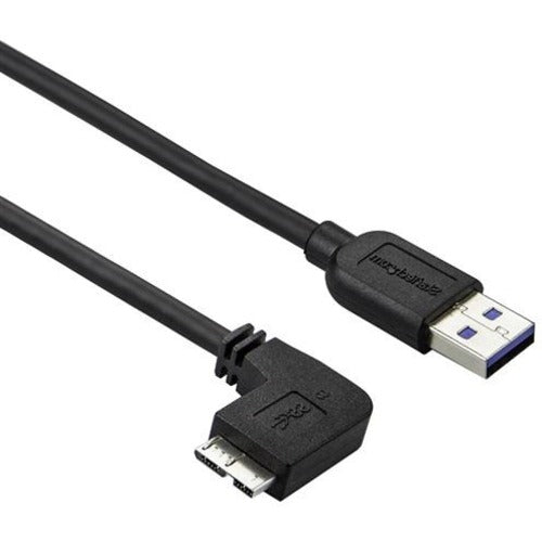 StarTech.com Slim Micro USB 3.0 Cable - Left-Angle Micro-USB - 2m (6ft) USB3AU2MLS