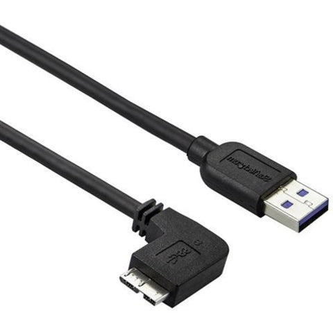 StarTech.com Slim Micro USB 3.0 Cable - Left-Angle Micro-USB - 2m (6ft) USB3AU2MLS