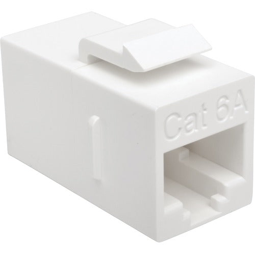 Tripp Lite by Eaton Cat6a Straight-Through Modular In-Line Snap-In Coupler (RJ45 F/F) N235-001-6A