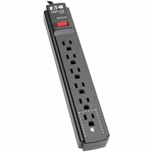 Tripp Lite series Protect It! 6-Outlet Surge Protector, 15 ft. Cord, 790 Joules, Black Housing TLP615B