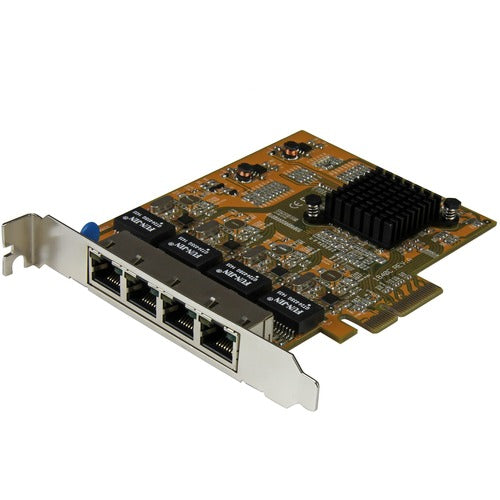 StarTech.com 4-Port PCIe Gigabit Network Adapter Card ST1000SPEX43