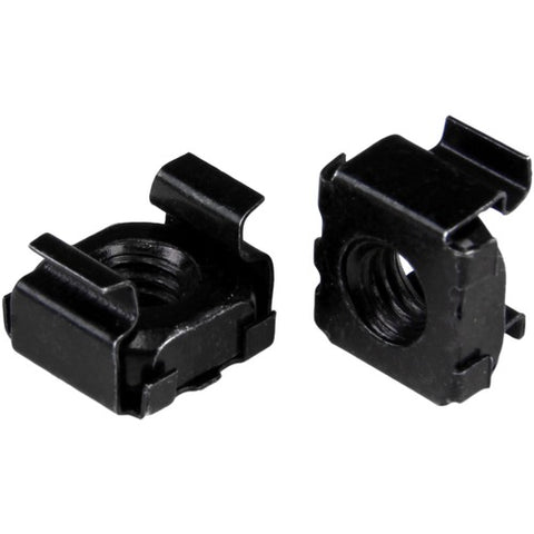 StarTech.com M6 Cage Nuts - 50 Pack, Black CABCAGENUT6B