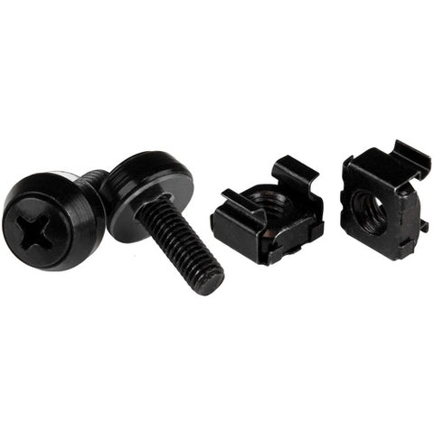 StarTech.com M5 x 12mm - Screws and Cage Nuts - 50 Pack, Black CABSCREWM5B