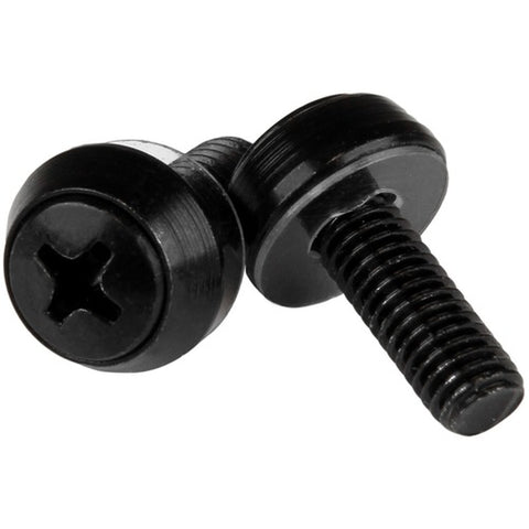 StarTech.com M6 x 12mm - Mounting Screws - 50 Pack, Black CABSCREWSM6B