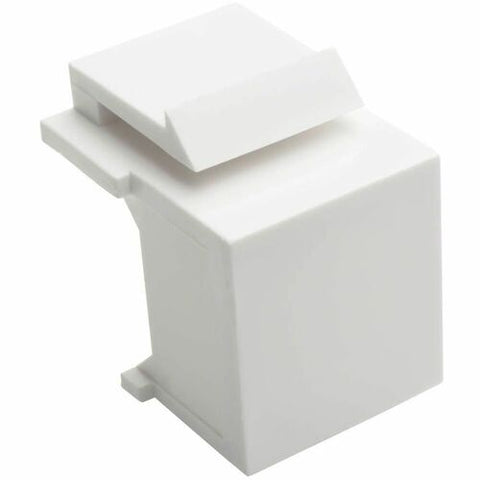 Tripp Lite by Eaton Snap-In Blank Keystone Jack Insert, White, 10 Pack N040-010-WH