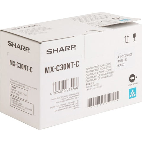 Sharp Cyan Toner Cartridge MXC30NTC