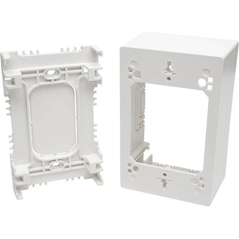 Tripp Lite by Eaton Single-Gang Surface-Mount Junction Box, White N080-SMB1-WH
