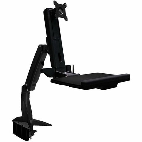 Amer Single Arm Clamp Mount Workstation (Dual Display and Keyboard) AMR1ACWS