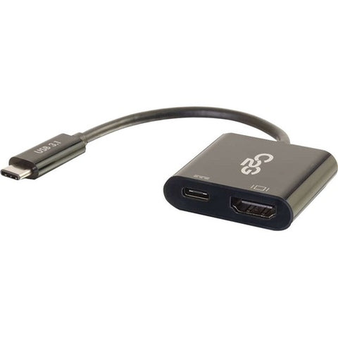C2G USB C To HDMI Multiport Adapter - Up to 60W PD - 4K 30Hz - Black 29531