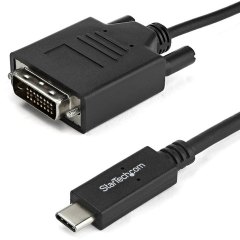 StarTech.com 2m / 6 ft USB-C to DVI Cable - USB 3.1 Type C to DVI - 1920 x 1200 - Black CDP2DVIMM2MB