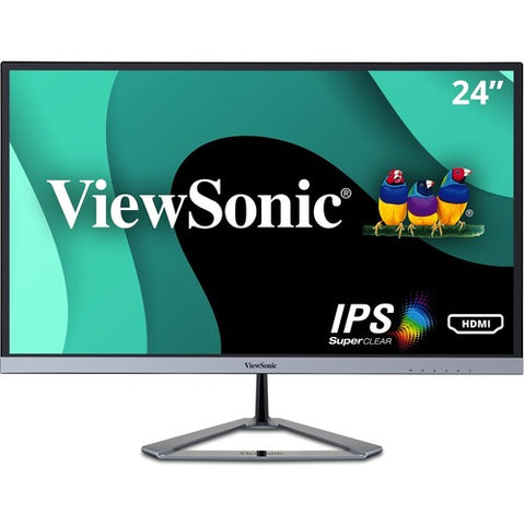 ViewSonic VX2476-smhd - 24" 1080p Thin-Bezel IPS Monitor with HDMI, DisplayPort, and VGA VX2476-SMHD