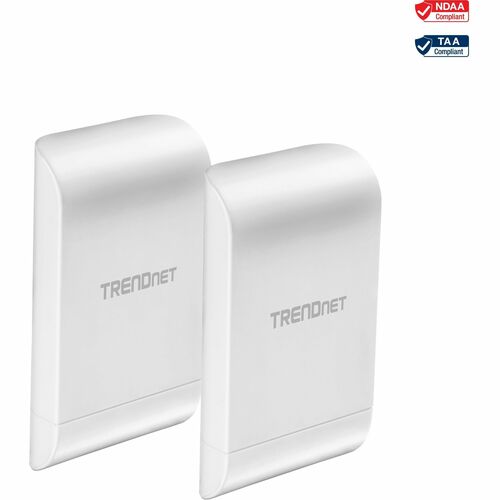 TRENDnet 10 dBi Wireless N300 Outdoor PoE Preconfigured Pointto-Point Bridge Kit TEW-740APBO2K