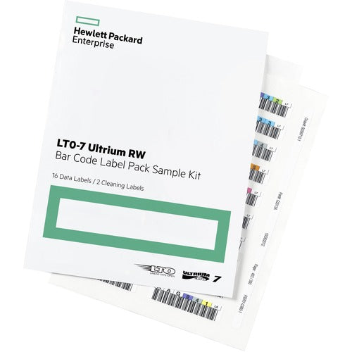 HPE LTO-7 Ultrium Re-writable Bar Code Label Pack Q2014A