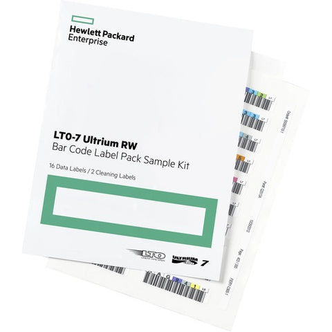 HPE LTO-7 Ultrium Re-writable Bar Code Label Pack Q2014A