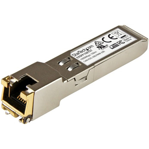 StarTech.com Juniper EX-SFP-1GE-T Compatible SFP Transceiver Module - 10/100/1000BASE-T EXSFP1GETST