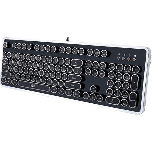 Adesso Desktop Mechanical Typewriter Keyboard AKB-636UB