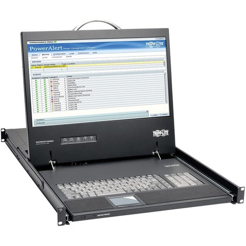 Tripp Lite by Eaton 1U Rack-Mount Console with 19 in. LCD,1920 x 1080 (1080p), DVI or VGA Video, TAA B021-000-19-HD2