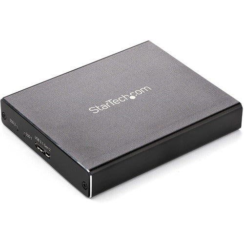 StarTech.com Dual-Slot Drive Enclosure for M.2 SATA SSDs - USB 3.1 (10Gbps) - RAID SM22BU31C3R