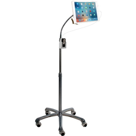 CTA Digital Heavy-Duty Gooseneck Floor Stand for 7-13 Inch Tablets PAD-HFS