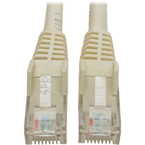 Tripp Lite by Eaton Cat6 Gigabit Snagless Molded UTP Patch Cable (RJ45 M/M), White, 6 ft N201-006-WH