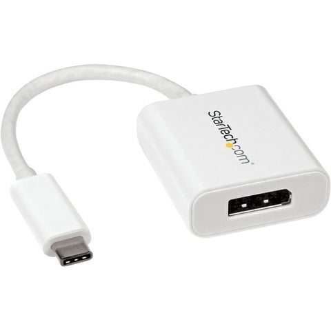 StarTech.com USB-C to DisplayPort Adapter - 4K 60Hz - White CDP2DPW