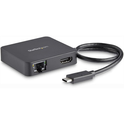 StarTech.com USB-C Multiport Adapter for Laptops - 4K HDMI - GbE - USB-C - USB-A DKT30CHD