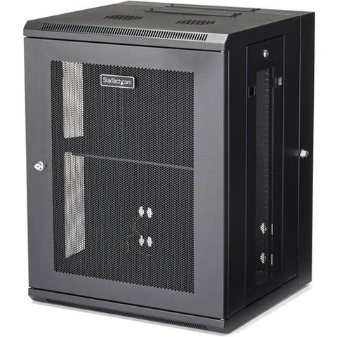 StarTech.com 15U Wall-Mount Server Rack Cabinet - 16.1 in. Deep - Hinged RK1520WALHM