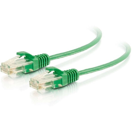 C2G 7ft Cat6 Slim Snagless Unshielded (UTP) Ethernet Cable - Green 01163