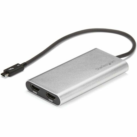 StarTech.com Thunderbolt 3 to Dual HDMI Adapter - 4K 60Hz - Mac and Windows Compatible TB32HD24K60
