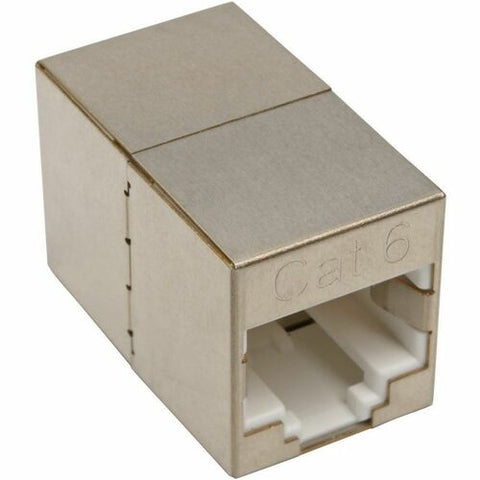 Tripp Lite by Eaton Cat6 Straight-Through Modular Shielded Compact In-Line Coupler (RJ45 F/F), TAA N234-001-SH