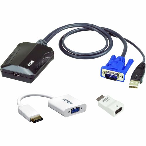 ATEN Laptop USB KVM Console Crash Cart Adapter IT Kit CV211KIT01