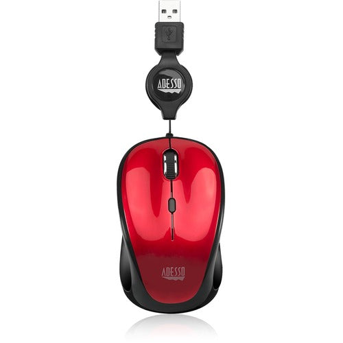 Adesso iMouse S8R - USB Illuminated Retractable Mini Mouse IMOUSE S8R