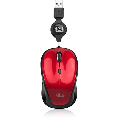 Adesso iMouse S8R - USB Illuminated Retractable Mini Mouse IMOUSE S8R