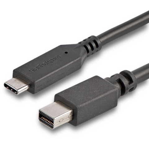 StarTech.com 1.8m / 6 ft USB-C to Mini DisplayPort Cable-USB C to mDP Cable-4K 60Hz-Black CDP2MDPMM6B
