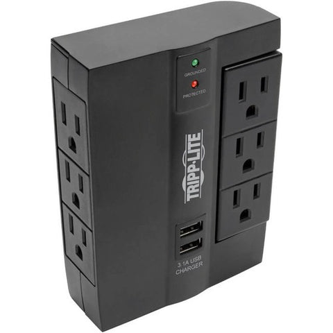 Tripp Lite by Eaton Protect It! SWIVEL6USB 6-Outlet Surge Suppressor/Protector SWIVEL6USB