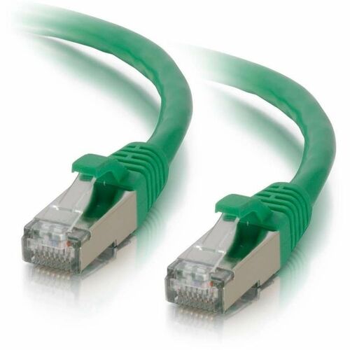 C2G 15ft Cat6 Snagless Shielded (STP) Ethernet Network Patch Cable - Green 00837