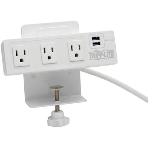 Tripp Lite by Eaton Protect It! TLP310USBCW 3-Outlet Surge Suppressor/Protector TLP310USBCW