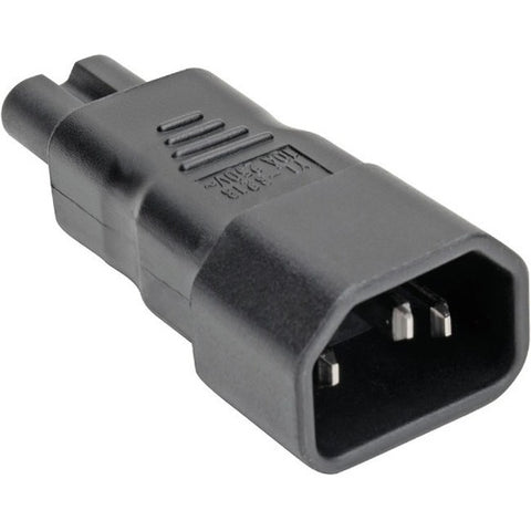 Tripp Lite by Eaton IEC C14 to IEC C5 Power Cord Adapter - 10A, 250V, Black P014-000