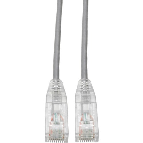 Tripp Lite by Eaton Cat6 UTP Patch Cable (RJ45) - M/M, Gigabit, Snagless, Molded, Slim, Gray, 6 in. N201-S6N-GY