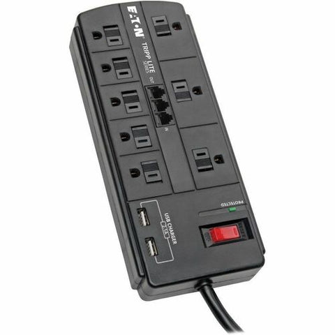 Tripp Lite series Protect It! TLP88TUSBB 8-Outlet Surge Suppressor/Protector TLP88TUSBB