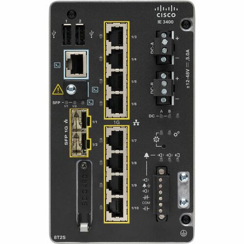 Cisco Catalyst IE-3400-8T2S Ethernet Switch IE-3400-8T2S-E