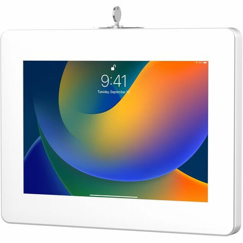 CTA Digital Premium VESA Locking Mount for iPad Gen 10 - 10.9" &amp; 9.7-11" Tablets (White) PAD-PARAWW