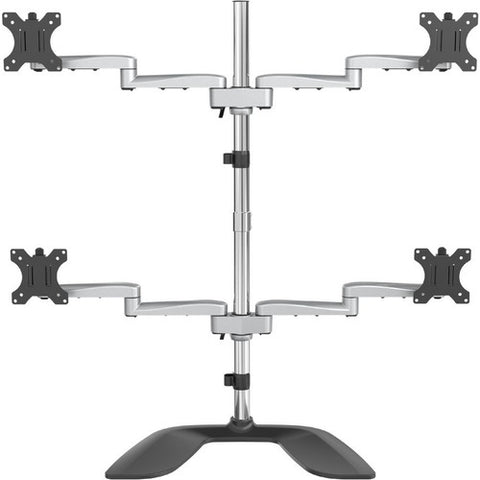 StarTech.com Quad-Monitor Stand - Articulating - Steel &amp; Aluminum ARMQUADSS