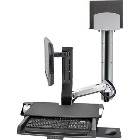 Ergotron SV Combo System with Worksurface &amp; Pan 45-595-026