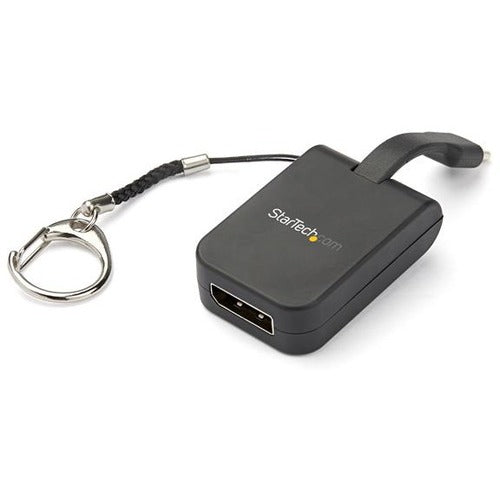 StarTech.com Portable USB-C to DisplayPort Adapter with Quick- Connect Keychain CDP2DPFC