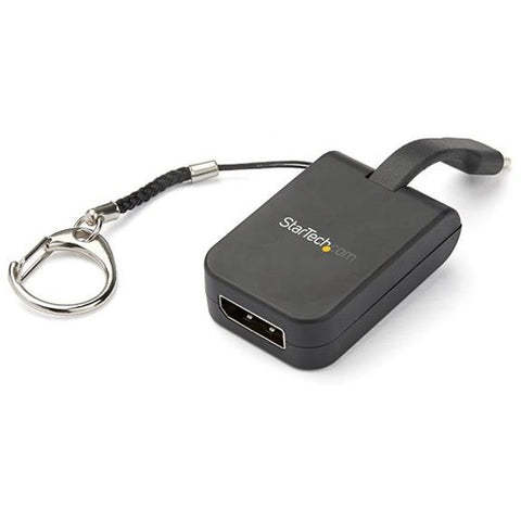 StarTech.com Portable USB-C to DisplayPort Adapter with Quick- Connect Keychain CDP2DPFC