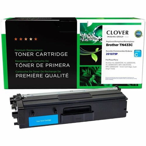 CIG Remanufactured High Yield Cyan Toner Cartridge for Brother TN433C 201079P