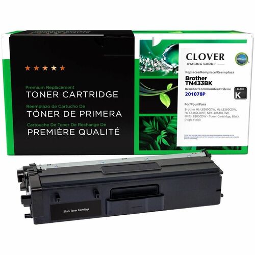 CIG Remanufactured High Yield Black Toner Cartridge for Brother TN433BK 201078P