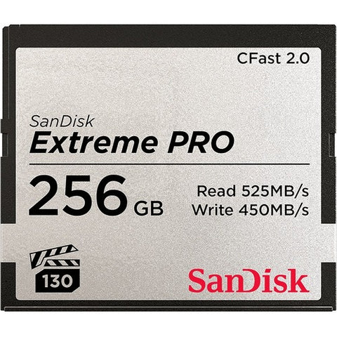SanDisk Extreme PRO CFast 2.0 Memory Card SDCFSP-256G-G46D