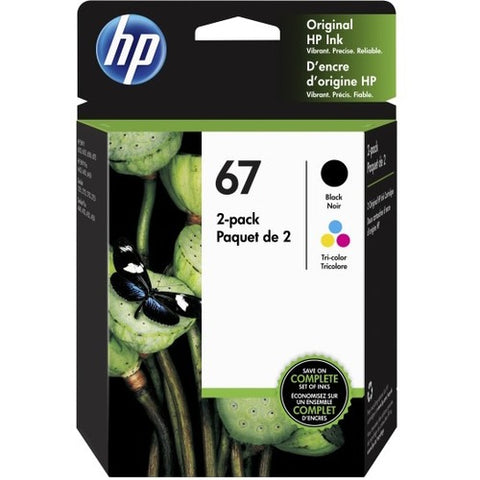 HP 67 Black and Tri-Colour Original Ink Cartridges 3YP29AN#140